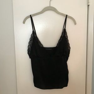 Black lacy tank top